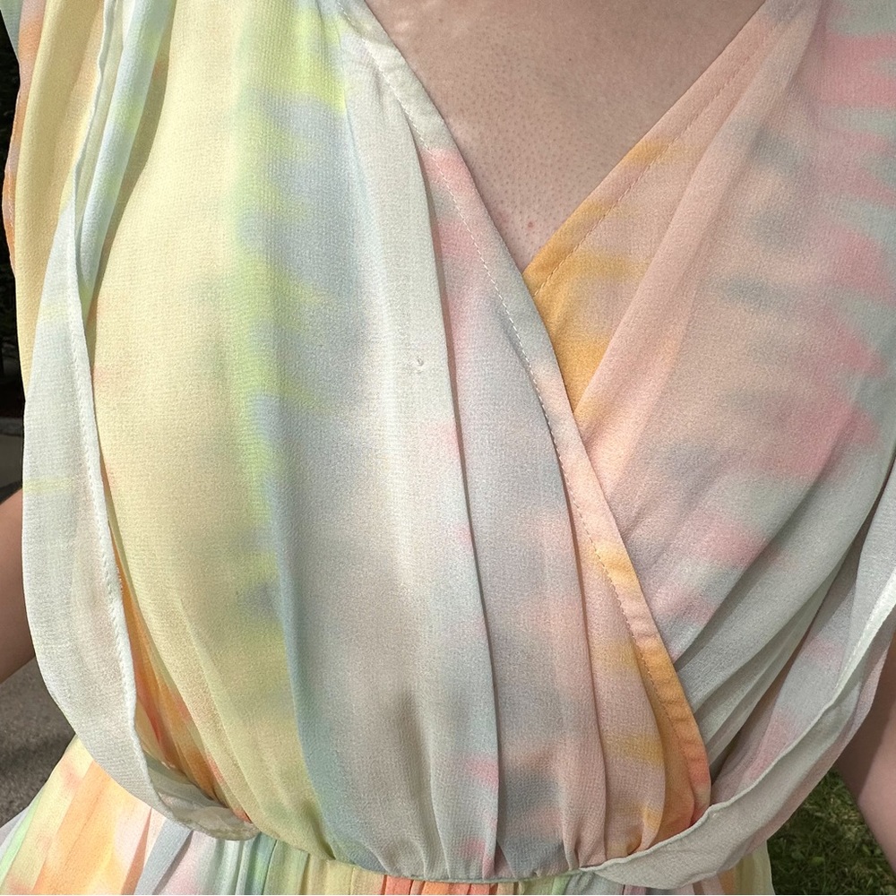 Anthropologie LIL pastel gorgeous maxi dress, 4. - Picture 13 of 14